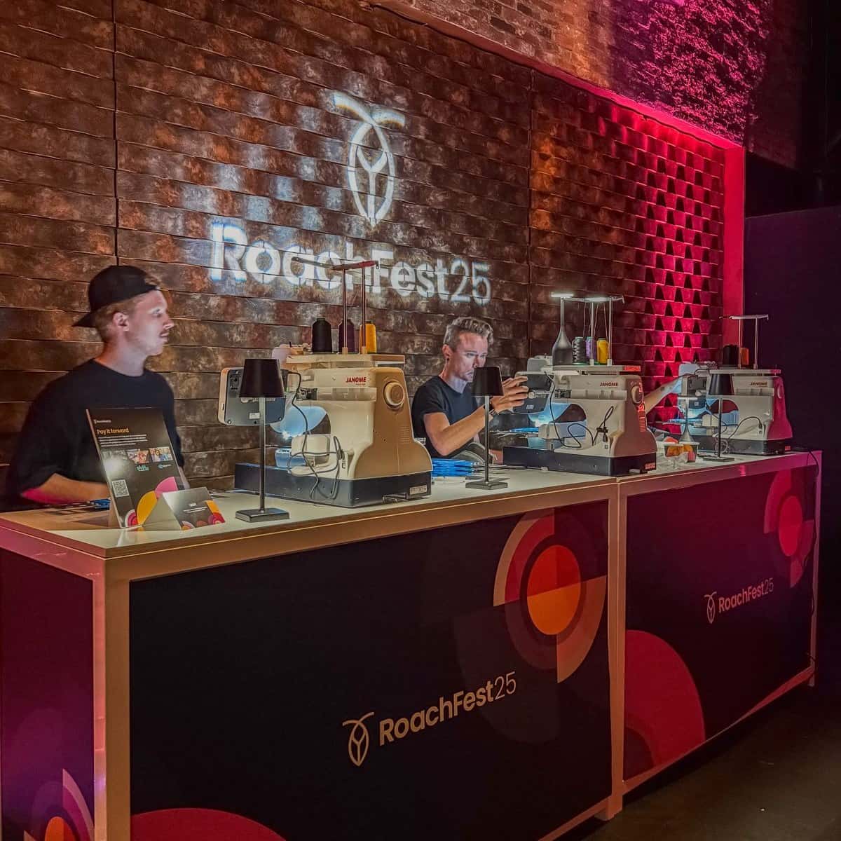 On-site embroidery station